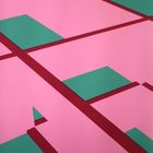 REDUCED INTERIOR - Green, Pink and Red