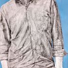 Encre grattée et plis