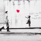 Balloon Fight Banksy - impression sur. bois