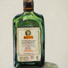 boutielle de Jagermeister sur fond blanc