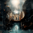 Rêve 22 : Sous l'eau, je découvre parfois de vastes bibliothèques.