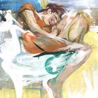 Female with Red Hair Sleeping on Sofa (after Neff)