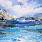 A lake in the mountains