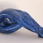 Priscilla bronze patine bleue