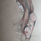 Dessin nu trois crayons 8