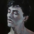 Portrait androgyne en nuances de gris