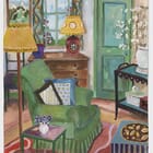 Green & White Interior 