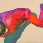 Nu masculin pop rouge bleu rose vert