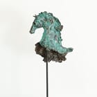 Tête de cheval bleu