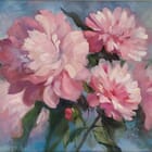 Peonies painting     