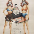 "A New American Dream" series (two girls with masks)