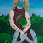 The Two Ones - Large Acrylic Two Emoji Bodies Portrait on Canvas