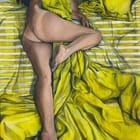 LA FILLE DANS LES DRAPS JAUNES