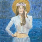 L'attente. Flore une nuit, dans l'attente de la venue de Zéphyr.