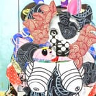 Enfant au maillot rayé