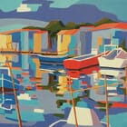 Mediterranean fishing harbour