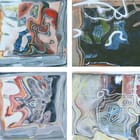 Vues de mon WC: l'arrosoir, le dragon, le jardin la nuit, le tancarville