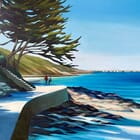 Acrylique sur toile de lin