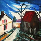 Paysage au ciel d'orage