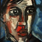 Portrait au reflet blanc