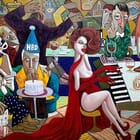 Lady in Red sings Happy Birthday