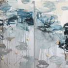 Water Lilies. Diptych