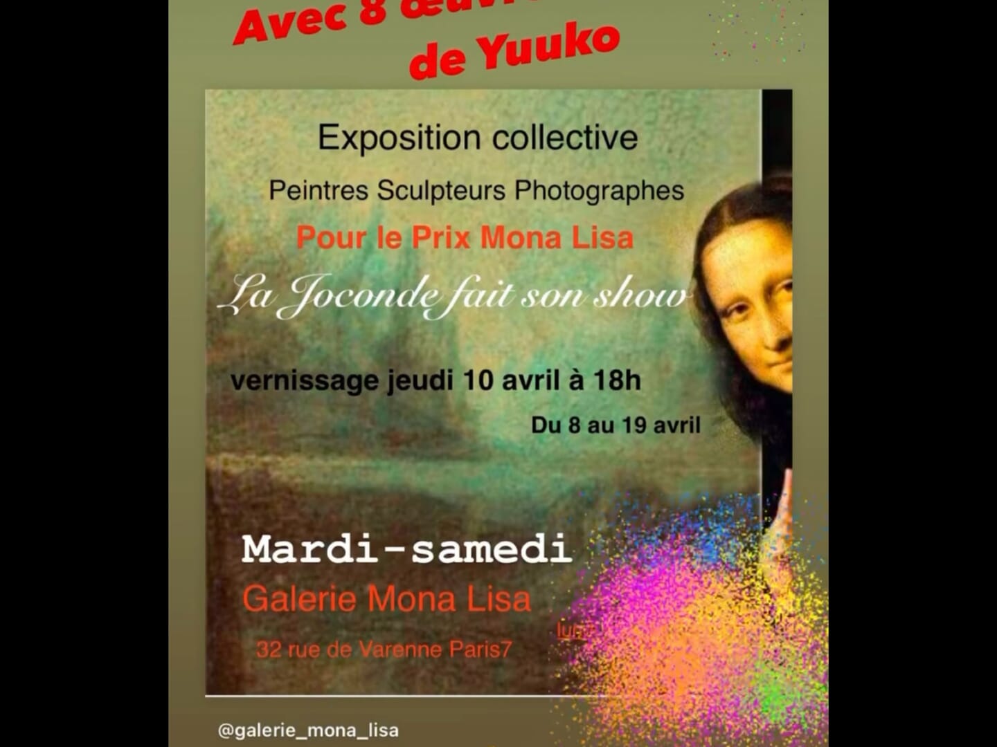 La Joconde fait son show