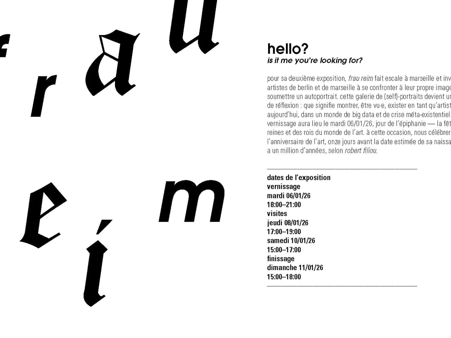 hello? is it me you’re looking for?