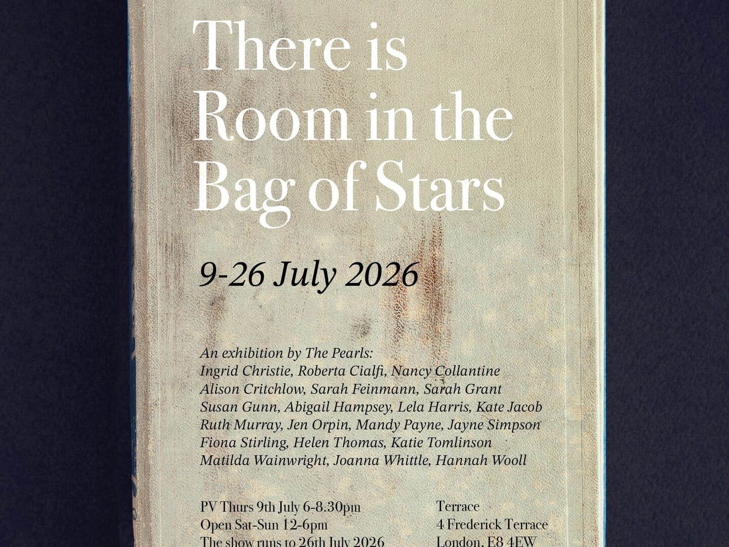 There is Room in the Bag of Stars, Pearls Painters