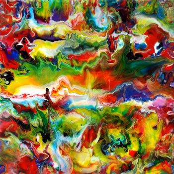 Fluid Painting 92 by Mark Chadwick
