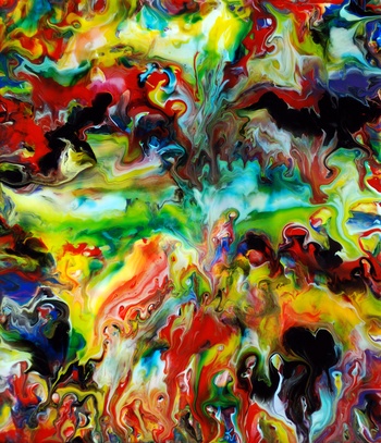 Fluid Painting 93 by Mark Chadwick