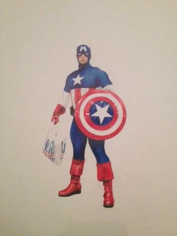 Captain America by Zoe Moss