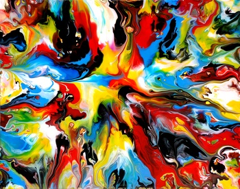 Fluid Painting 97 by Mark Chadwick