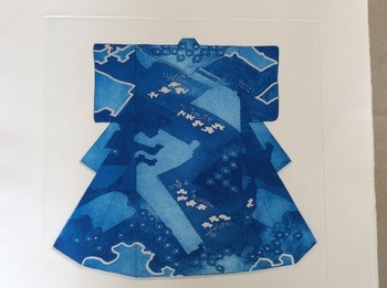 Edgy Blue Kimono by Anna Toppin