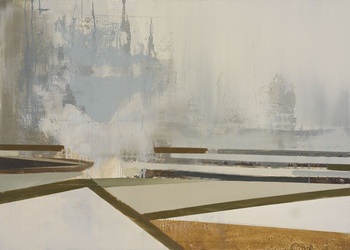 Landscape with ochre by Daisy Cook