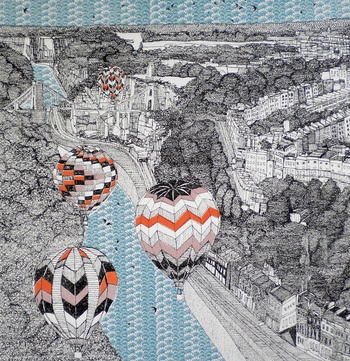 Balloons Over Bristol by Clare Halifax
