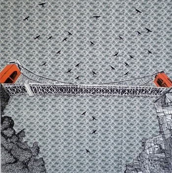 Going Under Clifton Bridge by Clare Halifax