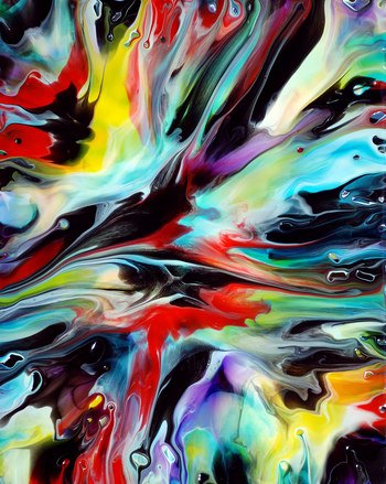 Fluid Painting 106 by Mark Chadwick