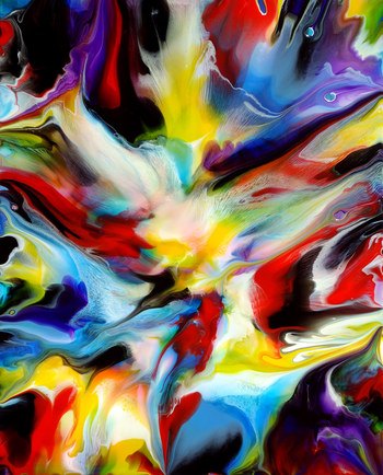 Fluid Painting 107 by Mark Chadwick