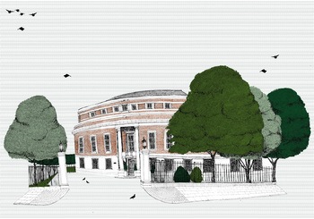 Stoke Newington Town Hall  by Clare Halifax