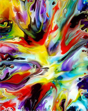 Fluid Painting 108 by Mark Chadwick