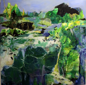 Interrupted landscape by Edina Gulyas