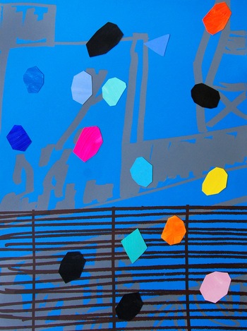 Shadow & Shadow’s (Blue 1) by Bruce McLean