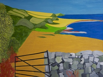 Leaning gate East Prawle von Christo Sharpe