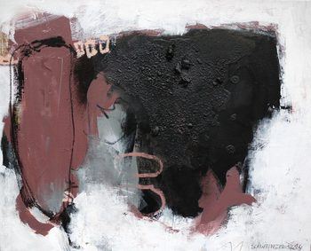 Black plays with dusky pink (Work No. 2014.01) by Daniela Schweinsberg