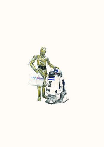 'C3PO and R2D2' par Zoe Moss