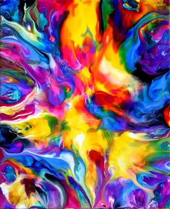 Fluid Painting 120 by Mark Chadwick