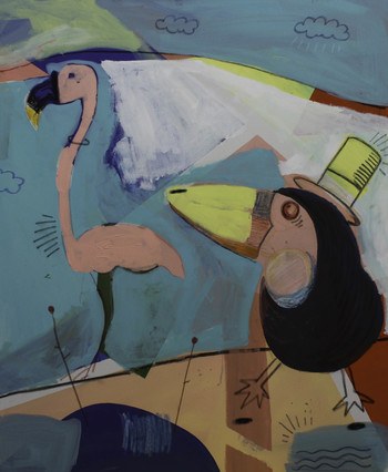 Two Big Birds at the Sea von Francesco Polazzi