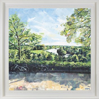 'Roebuck Pitstop' Limited Edition Giclee Print, 80x80cm frame  by Nadia Day