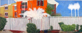 NL Alien Composition with Fence and Blue Sky par Renata Fernandez